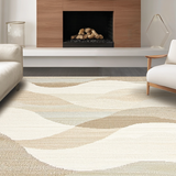 Coastal Rustic Wave Motif(Beige)