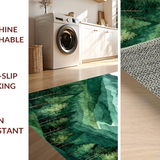 Artistic Mountain Motif Mat(Green)