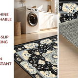 Whimsical Modern Floral Theme Design(Black)