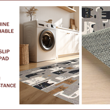 Ultra Soft Area Rug, Non Slip, Stain Resistant, Washable Area Rugs for Living Room, Bedroom, Funky Gray Cat Graphic Design(Gray)