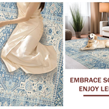 Cozy Earthy Tones Trellis Design(Blue)