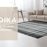 Ultra Soft Area Rug, Non Slip, Stain Resistant, Washable Area Rugs for Living Room, Bedroom, Artistic Striped Carpet for Entry and Outdoor Space(Gray)