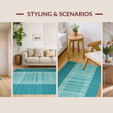 Elegant Monochrome Symmetrical Arrangement(Blue)