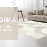 Chic Linear Cream Wave Design(Beige)