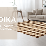 Ultra Soft Area Rug, Non Slip, Stain Resistant, Washable Area Rugs for Living Room, Bedroom, Inviting Warm-toned Trellis Visual(Beige)