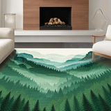 Elegant Forest Green Aesthetic Mat(Green)