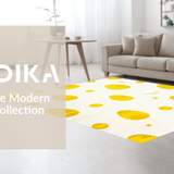 Ultra Soft Area Rug, Non Slip, Stain Resistant, Washable Area Rugs for Living Room, Bedroom, Sunny Egg Inspired Decoration(Yellow)