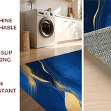 Chic Modern Color Block Motif(Blue)