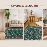 Intricate Vintage Botanical Weave(Green)