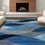 Subtle Tiled Motif in Cool Hues(Blue)