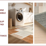 Ultra Soft Area Rug, Non Slip, Stain Resistant, Washable Area Rugs for Living Room, Bedroom, Chic Minimalist Earthy Tones Vibe(Beige)