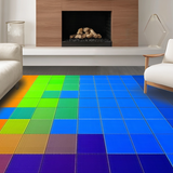 Lively Modern Abstract Motif(Blue)