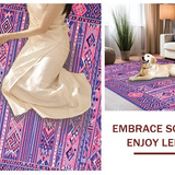 Ultra Soft Area Rug, Non Slip, Stain Resistant, Washable Area Rugs for Living Room, Bedroom, Trendy Artistic Geometric Composition(Pink)