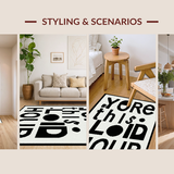 Distinctive Bold Lettering Style(Black)