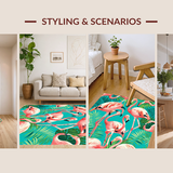 Artful Flamingo and Palm Fusion(Pink)