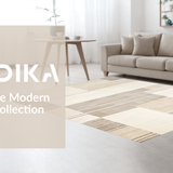 Ultra Soft Area Rug, Non Slip, Stain Resistant, Washable Area Rugs for Living Room, Bedroom, Elegant Neutral Abstract Motif(Beige)