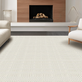 Stylish Modern Textured Oval(Beige)