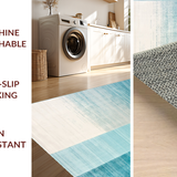 Ultra Soft Area Rug, Non Slip, Stain Resistant, Washable Area Rugs for Living Room, Bedroom, Serene Ombre Tranquil Vibes(Blue)