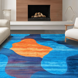 Lively Multi Hued Textured(Blue)