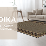Ultra Soft Area Rug, Non Slip, Stain Resistant, Washable Area Rugs for Living Room, Bedroom, Vibrant Playful Nature Motif(Brown)