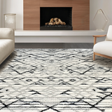 Minimalist High Pile Geometric Elegance(Gray)
