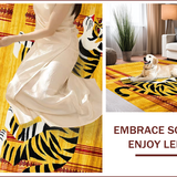 Ultra Soft Area Rug, Non Slip, Stain Resistant, Washable Area Rugs for Living Room, Bedroom, Luxurious Bold Tiger Aesthetic(Yellow)