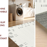 Ultra Soft Area Rug, Non Slip, Stain Resistant, Washable Area Rugs for Living Room, Bedroom, Natural Fluffy Minimalist Decor Element(Gray)