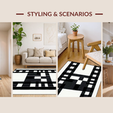 Charming Reversible Rustic Plaid Arrangement(Black)