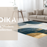 Artistic Navy and Gold Mosaic Theme(Blue)