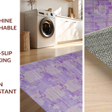Ultra Soft Area Rug, Non Slip, Stain Resistant, Washable Area Rugs for Living Room, Bedroom, Coquette Ribbon Area Rug Sweet Lavish Aesthetic Accent Carpet(Purple)