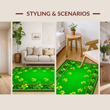 Contemporary Abstract Green Shapes(Green)