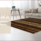 Ultra Soft Area Rug, Non Slip, Stain Resistant, Washable Area Rugs for Living Room, Bedroom, Eclectic Wild Animal Fusion(Beige)