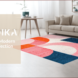 Ultra Soft Area Rug, Non Slip, Stain Resistant, Washable Area Rugs for Living Room, Bedroom, Blush Pink Geometric Nursery Non-Slip Rug(Pink)