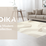 Elegant Cream Geometric Wave Design(Beige)