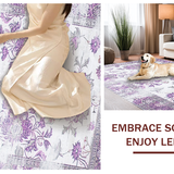 Elegant Pastel Geometric Arrangement(Purple)