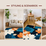 Lively Exotic Floral Aesthetic(Blue)