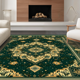 Luxurious Abstract Ogee Imprint(Green)