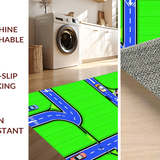 Energetic Street Scene Play Surface(Green)