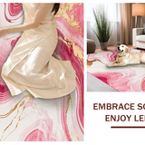 Elegant Pink Abstract Motif(Pink)