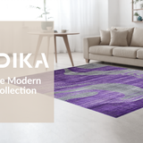 Ultra Soft Area Rug, Non Slip, Stain Resistant, Washable Area Rugs for Living Room, Bedroom, Trendy Lush Purple Watercolor(Purple)