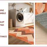 Ultra Soft Area Rug, Non Slip, Stain Resistant, Washable Area Rugs for Living Room, Bedroom, Contemporary Warm Color Palette(Brown)