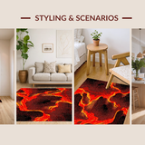 Contemporary Flame Inspired Artwork(Red)