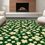 Whimsical Clover Geometric Style(Green)