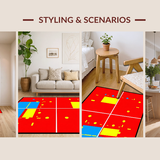 Color Splash Educational Play Surface(Red)