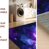 Ultra Soft Area Rug, Non Slip, Stain Resistant, Washable Area Rugs for Living Room, Bedroom, Radiant Cosmic Pattern Fusion(Purple)