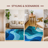 Luxurious Plush Shaggy Appeal(Blue)