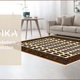 Ultra Soft Area Rug, Non Slip, Stain Resistant, Washable Area Rugs for Living Room, Bedroom, Exotic Faux Hide Entryway Carpet for Modern Homes(Black)