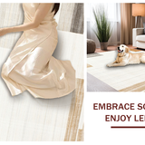 Charming Neutral Artistic Motif(Beige)