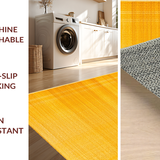 Ultra Soft Area Rug, Non Slip, Stain Resistant, Washable Area Rugs for Living Room, Bedroom, Bold Geometric Yellow Infusion(Yellow)