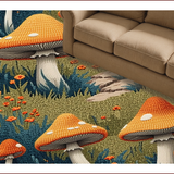 Ultra Soft Area Rug, Non Slip, Stain Resistant, Washable Area Rugs for Living Room, Bedroom, Witchy Aesthetic Beige Entryway Runner Mat(Orange)